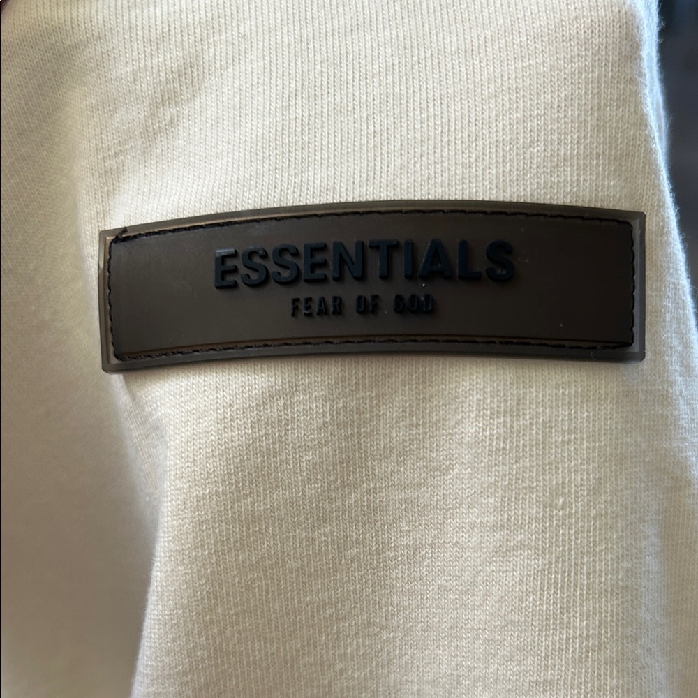 Fear of God Essentials Cream Men's T-Shirt XL - Picture 5 of 10